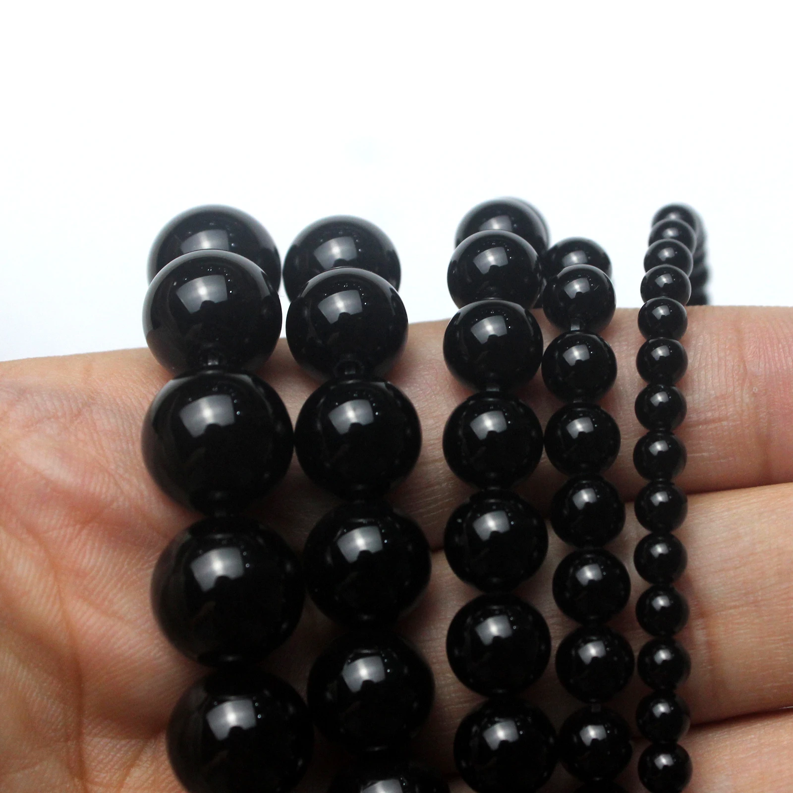 Piedra Natural Blanco Negro Negro Mate ágata ónix Mate Suave Cuentas Redondas Para Hacer Joyería DIY Pulsera (color: Blanco Mate, Diámetro Del Artículo: 0.394 In 37 Piezas