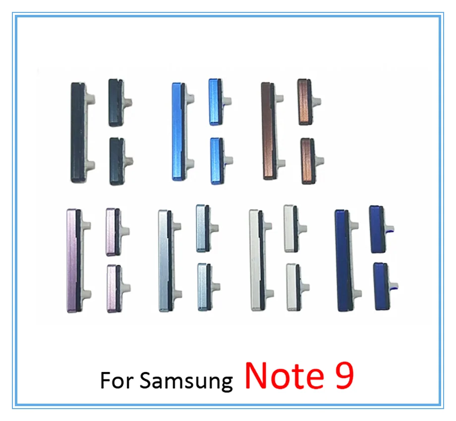 3 sets of original new phone Power Volume side button keys for Samsung Galaxy Note 8 9 10 plus external volume button + Power of