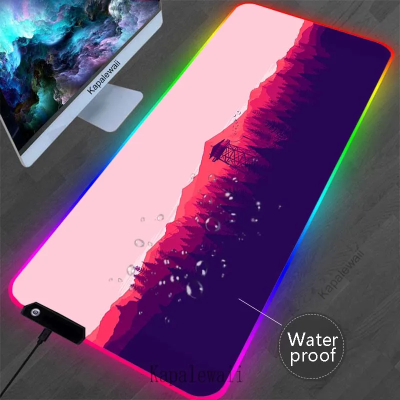 

Forest Large Mouse Pad RGB Colorful Mouse Mat XXL 100x50cm Teclado e Mouse Gamer Mat Keyboard Pads Rubber Waterproof Mousepad