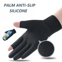 UV Sun Protection Ice Silk Gloves Full Finger Touchscreen Non Slip Gloves Breathable Summer Outdoor Gloves for Driving, Cycling 2