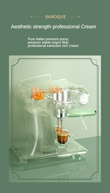 Ariete-cafetera Retro semiautomática italiana para el hogar, pequeña  máquina de café profesional de espuma de leche concentrada - AliExpress