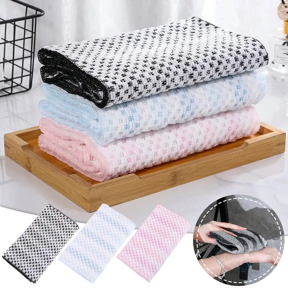 

Bath Towel Bath Flower Pull Back Long Strip Household Mud Towel Bath Painless Bath Strips Double Sided Scrubbing Artifacts B7F5