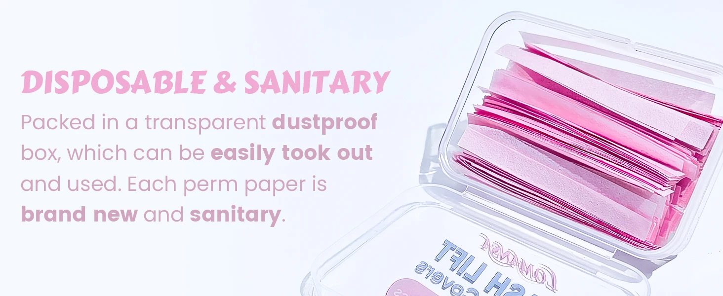 Lomansa 1000 Stück Lash Lift Dauerwelle Papier Lash Lift Bänder Einweg Lash Lifting Papierstreifen Wimpernband Kompensatoren Werkzeug – Detail 4