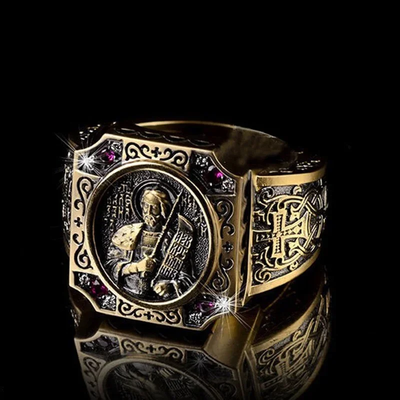 Stainless Steel Ring Men's luxury Vintage Stainless Steel Ring accessories men's ring gift