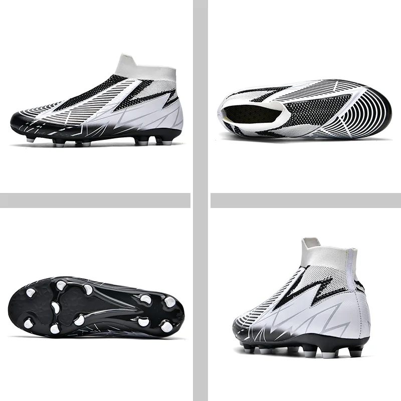Football Boots Men Studded Boots For Boys Long Spikes Professional Soccer Shoes Society For Women High Quality Original 2024 New