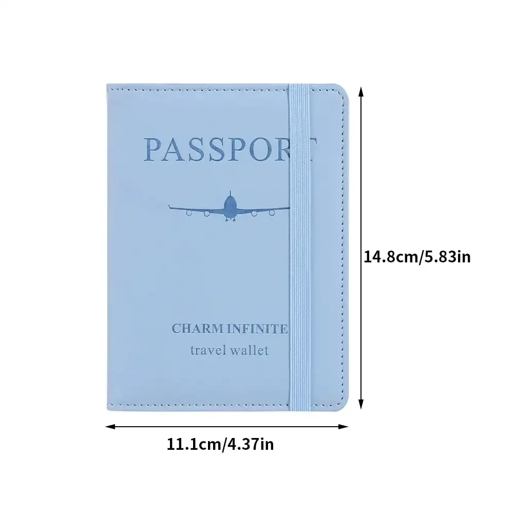Portafoglio da uomo in pelle PU portafoglio da viaggio porta passaporto accessori da viaggio maschili porta passaporto porta biglietti da visita portafoglio - immagine 5