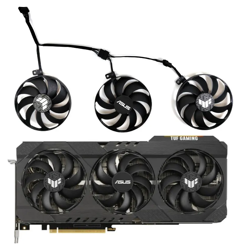 3 Pz 88Mm 7Pin Muslimex Rtx 3070 3080 Gpu Ventola, Adatto Per Asus Tuf Rtx 3060 3060Ti 3070 3070Ti 3080 3090 Ventola Della Scheda Grafica