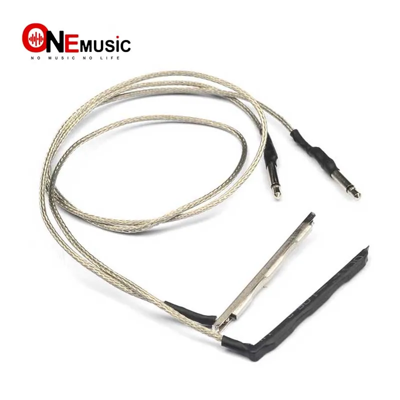 20/50Pcs Transducer Piezo Cable for 3 Strings Cigar Box Acoustic Guitar 2.5mm Plug Powerful Audio Pickup Piezo Guitar Parts