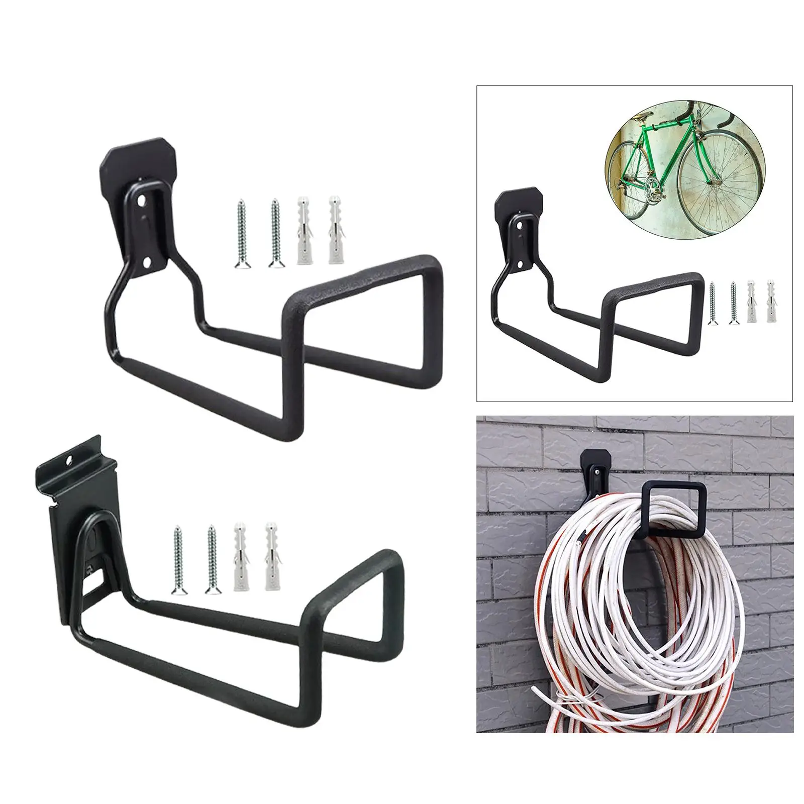 Metal Hose Reel Water Pipe Hanger Hose Organizer Wall Mounted for Home
