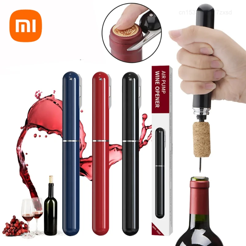 Xiaomi Pompa A Pressione D'Aria Apribottiglie Per Vino A Forma Di Penna Ago In Acciaio Inossidabile Fast Kitchen Bar Party Apribottiglie Portatile Per
