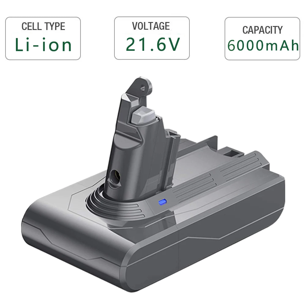 21.6V 6000mAh Replacement Battery for 