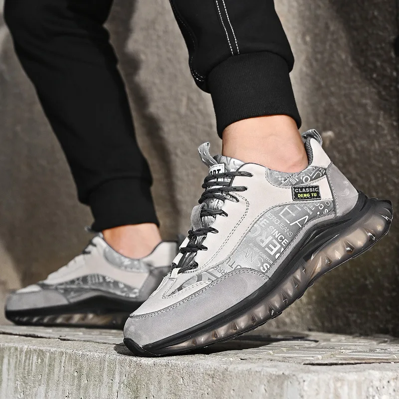

Spring and Autumn Men's Shoes Thick Bottom Hundreds of Sports Casual Shoes Slip Resistant Lightweight Travel Running Shoes