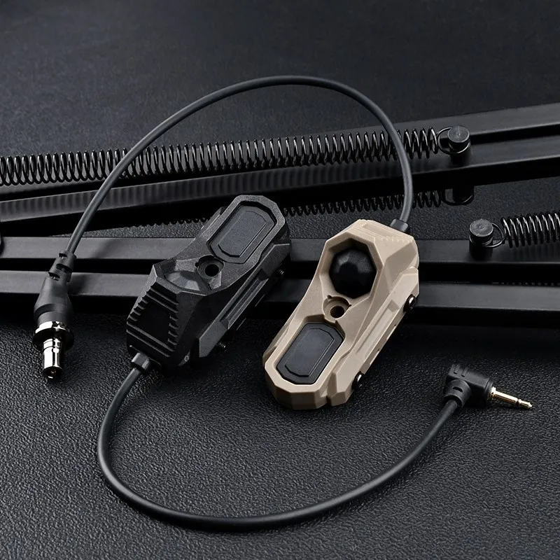 

Tactical Axon Pressure Switch Button Remote Dual Function Tail For PEQ-15 DBAL-A2 M600 M300 Flashlight Weapon Scout Light Switch