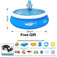 3DRound forme écart ancienne plus épaisse piscine gonflable ménage enfants seau de natation adulte famille grande piscine de couchage 5