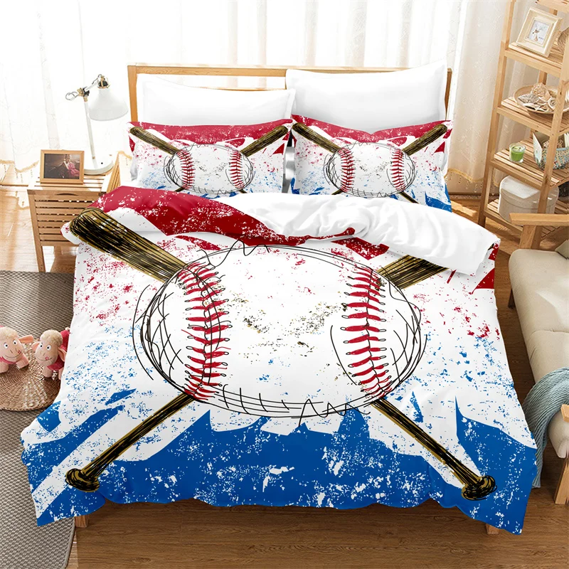 Description Picture 4 of itemFootball Bedding Set Competitive Sports Boy Duvet Cover Set King Quilt Cover Youth Children's Double Duvet Cover Bedding Set
