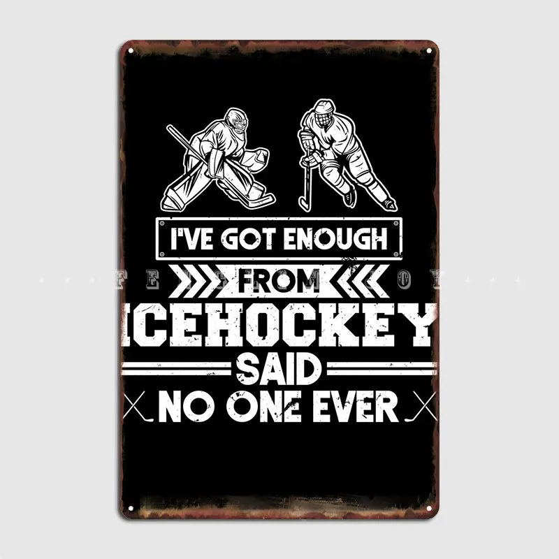 

Металлический знак хоккея с шайбой, Декор для дома, клуба, пещеры, паба, роспись, оловянный знак, плакат