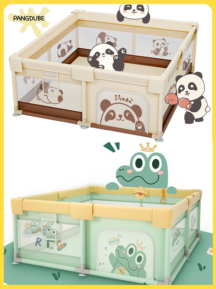 PANGDUBE Baby Playpen Play Yard Large Activity Center Kid Playground Safety Gate for Indoor Outdoor Fence for Baby 6 Option Size