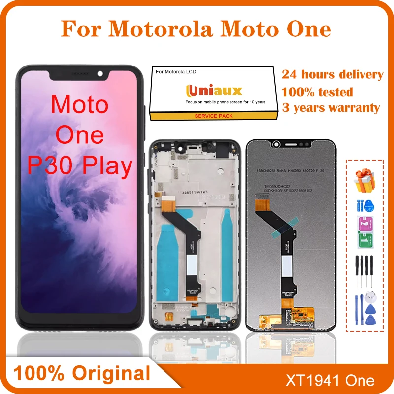 

5.9" Original For Motorola Moto One P30 Play LCD Display Touch Screen Assembly For Moto One P30 Play XT1941 XT1941-1 Display
