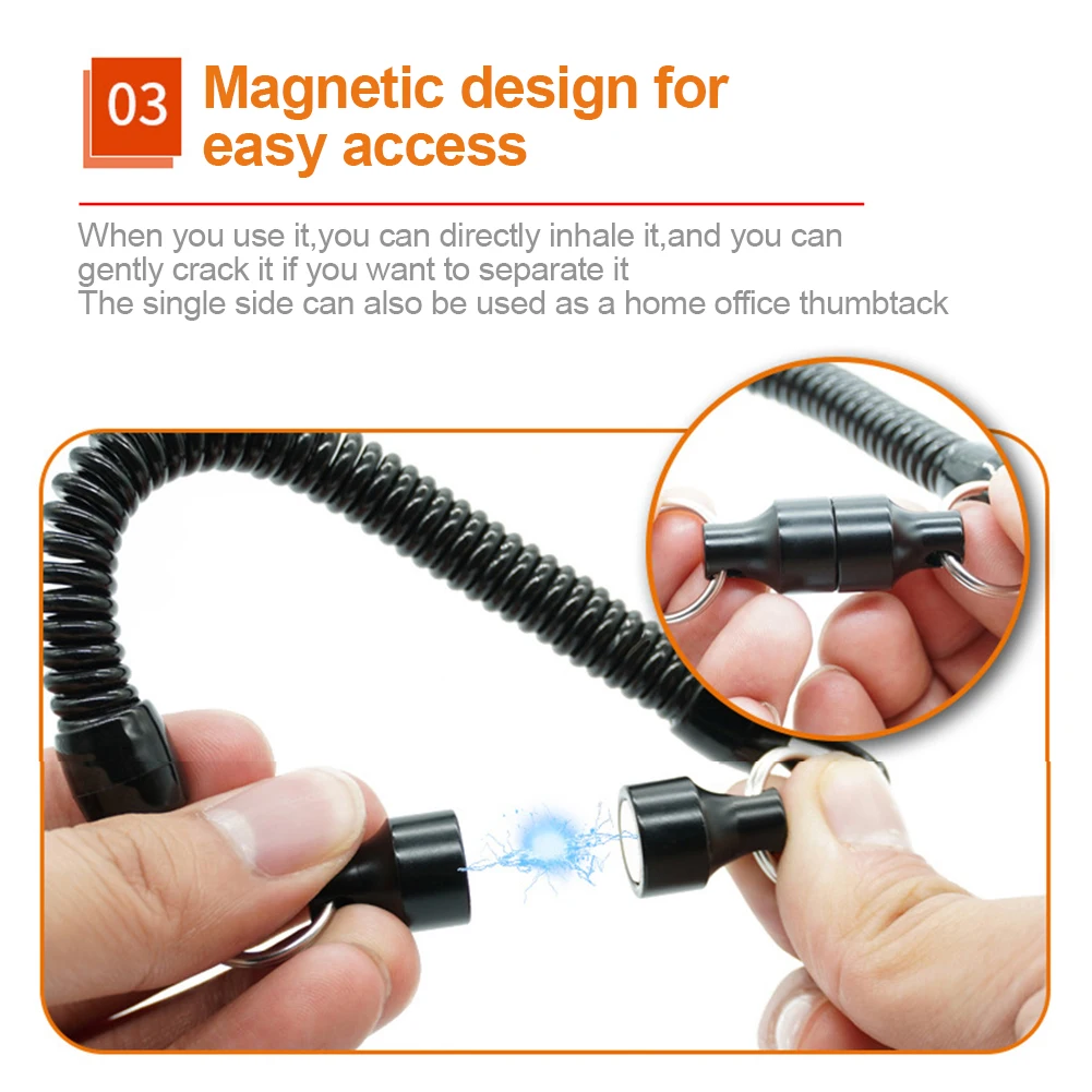 1Pc Lixada Clip Fishing Magnetic Net Release Holder Keeper Magnet Clip Landing Net Connector Holder Fishing Magnetic Clip