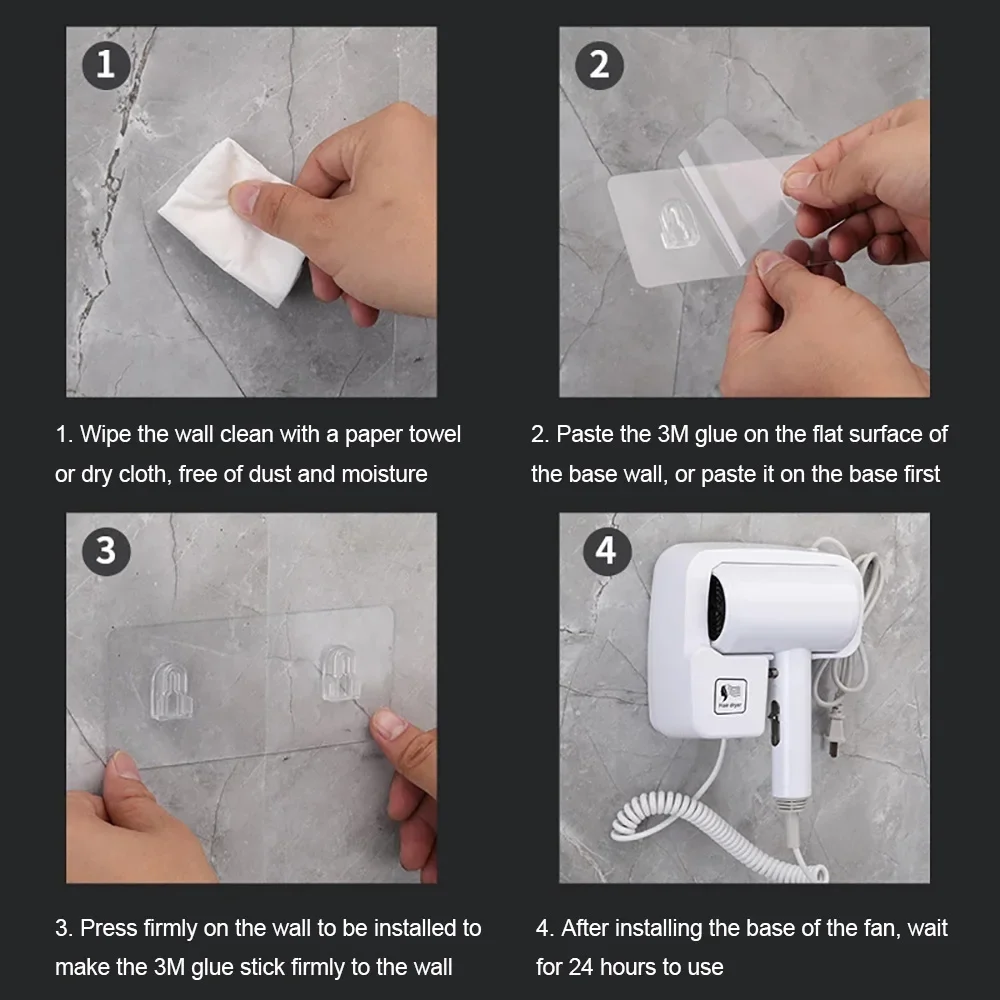 montado na parede hotel cabelo secador forte 05