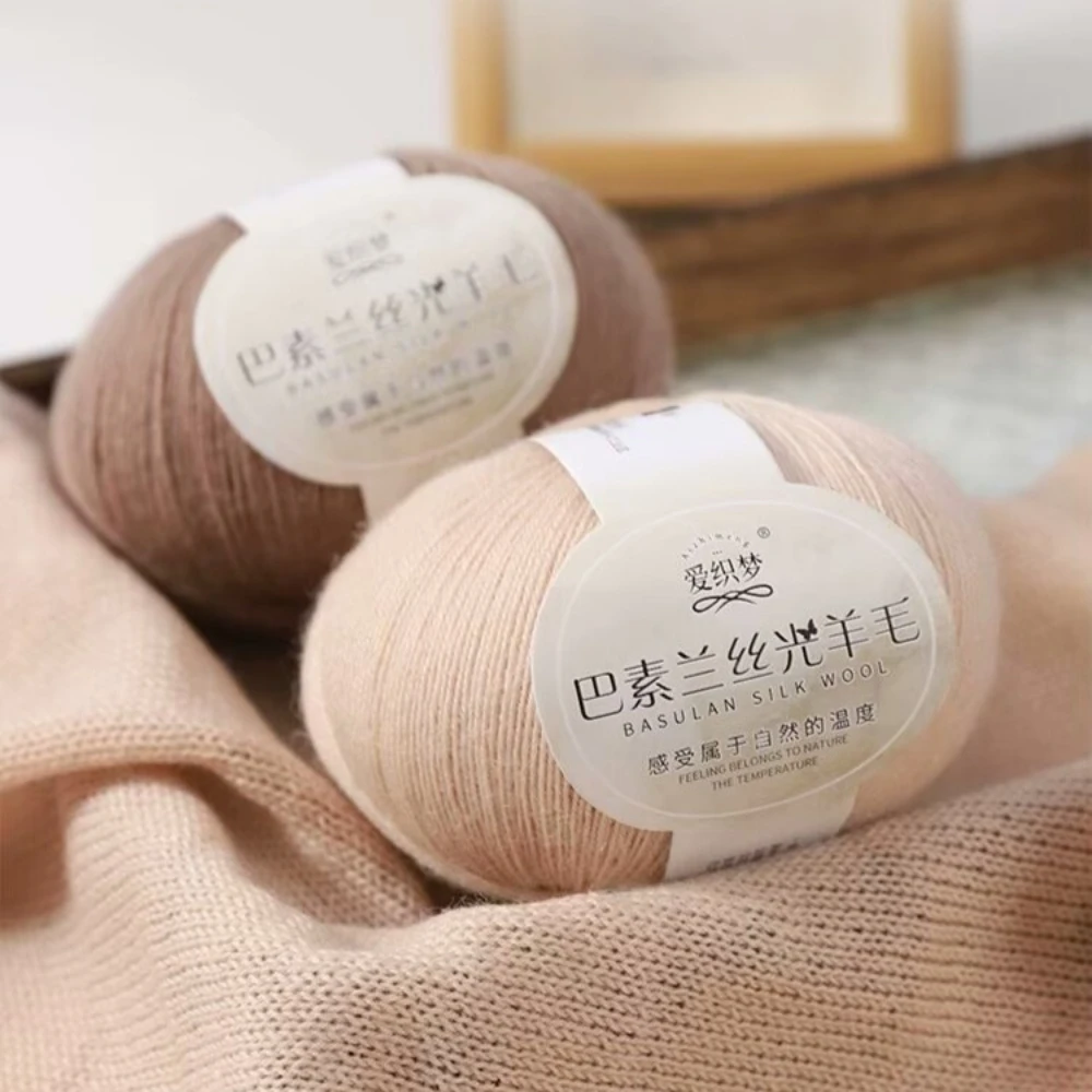 50g 100% 울 실 28S/3 발란수 고급 순모 손뜨개 스웨터 가디건 고급 실 볼
