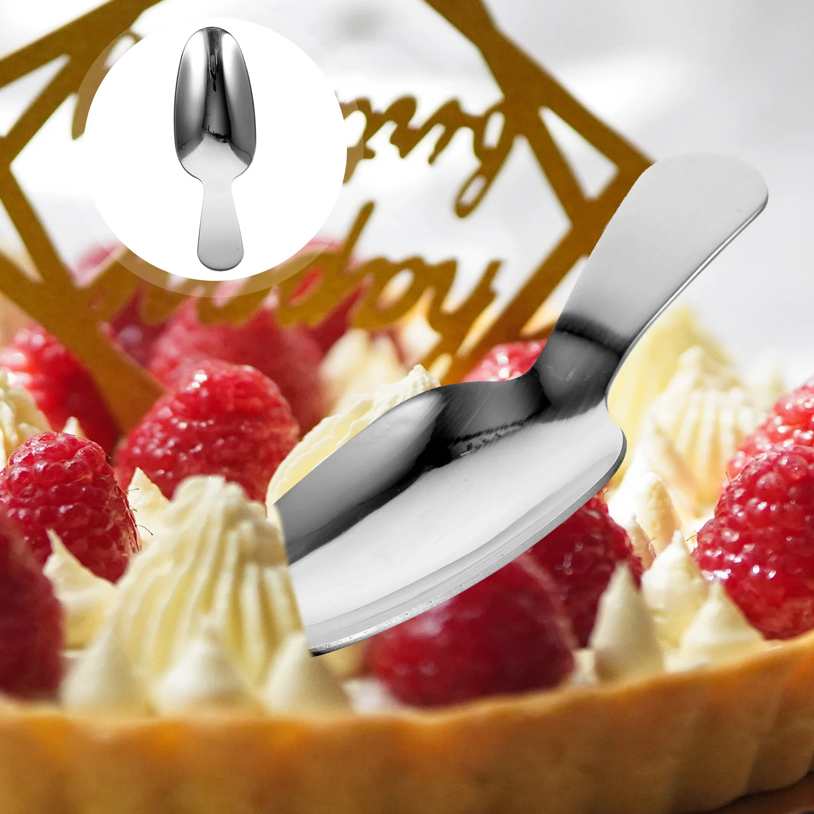 

Spoon Scoop Spoons Tea Steel Stainless Ice Cream Short Handle Mini Shovel Sugar Coffee Honey Salt Loose Dessert Matcha Jam Kung