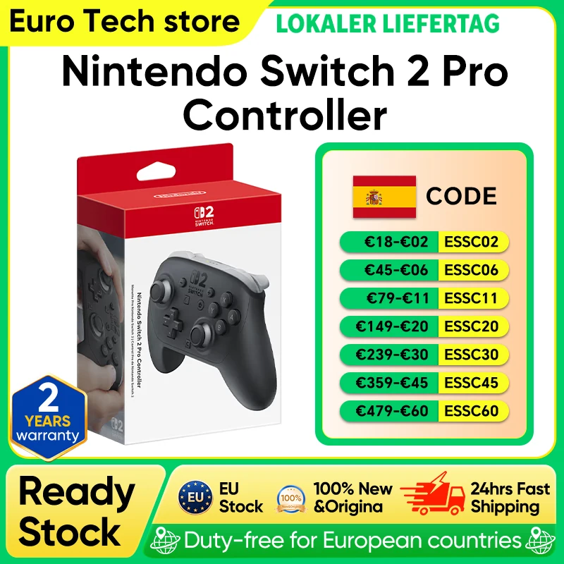 Nintendo Switch 2 Pro Controller Wireless New Add GL/GR Back Buttons Optimized Button Layout Precise Gaming Controller for NS2