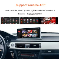 Bonroad 10.25 pouces, écran Linux Carplay Android Auto, Youtube pour BMW Série 3 E90 E91 E92 E93 2005-2012, autoradio, lecteur multimédia 4