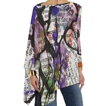  Newspaper Headlines T Shirt Historic Moon Landing Y2K Long Sleeve T-Shirts Women Casual Tee Shirt Oversize Graphic Tees 