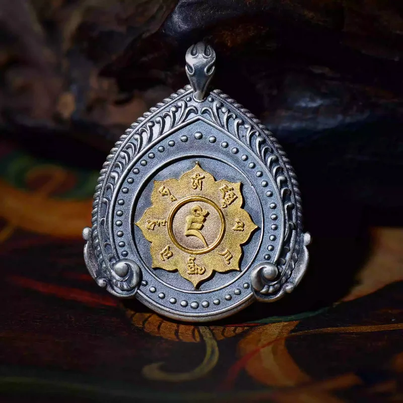 HX China-Chic Pendant Seiko Yellow God of Wealth Pendant for Men and Women Retro Talisman Retro Fashion Jewelry