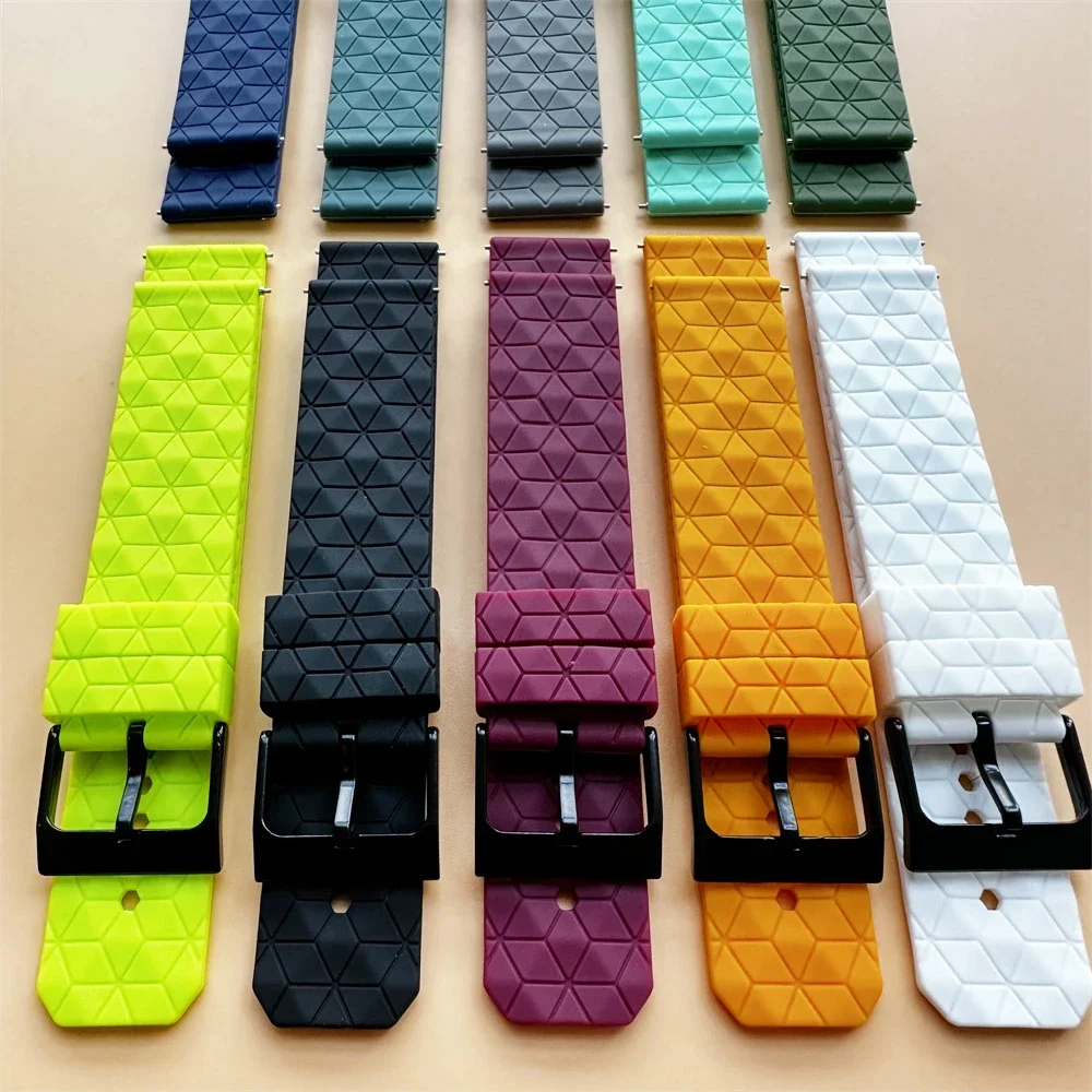 Silicone Sport Strap - 22mm Replacement Wristband