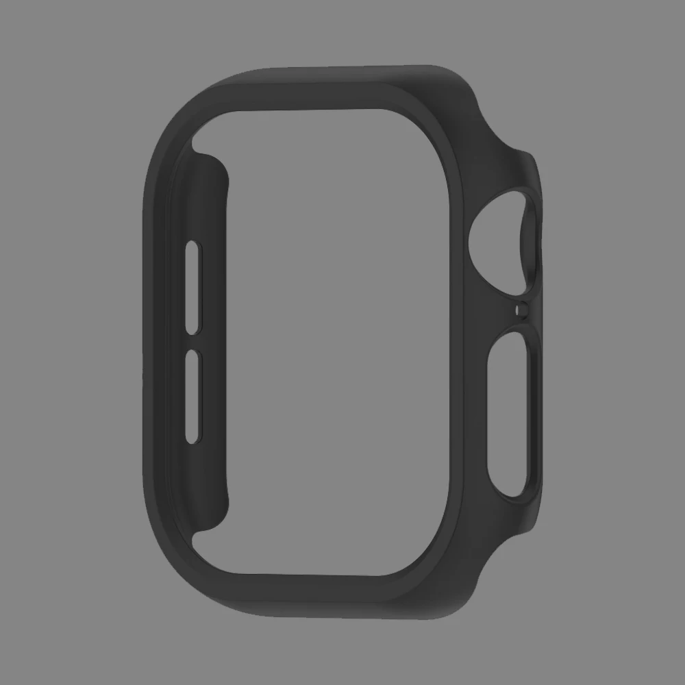 Sleek Hollow Protective Bumper for Apple Watch Cases with PC Screen Protector