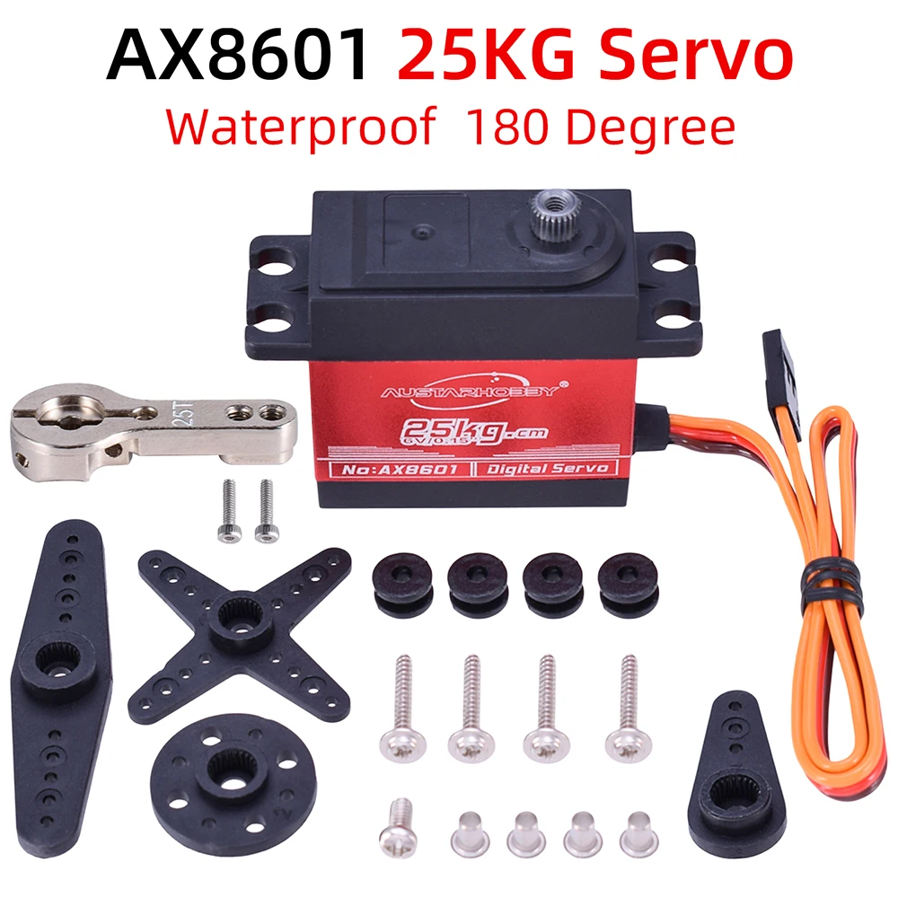 Сервопривод RC 25 кг, высокая точность, металлический, DS270/DS180/AX180