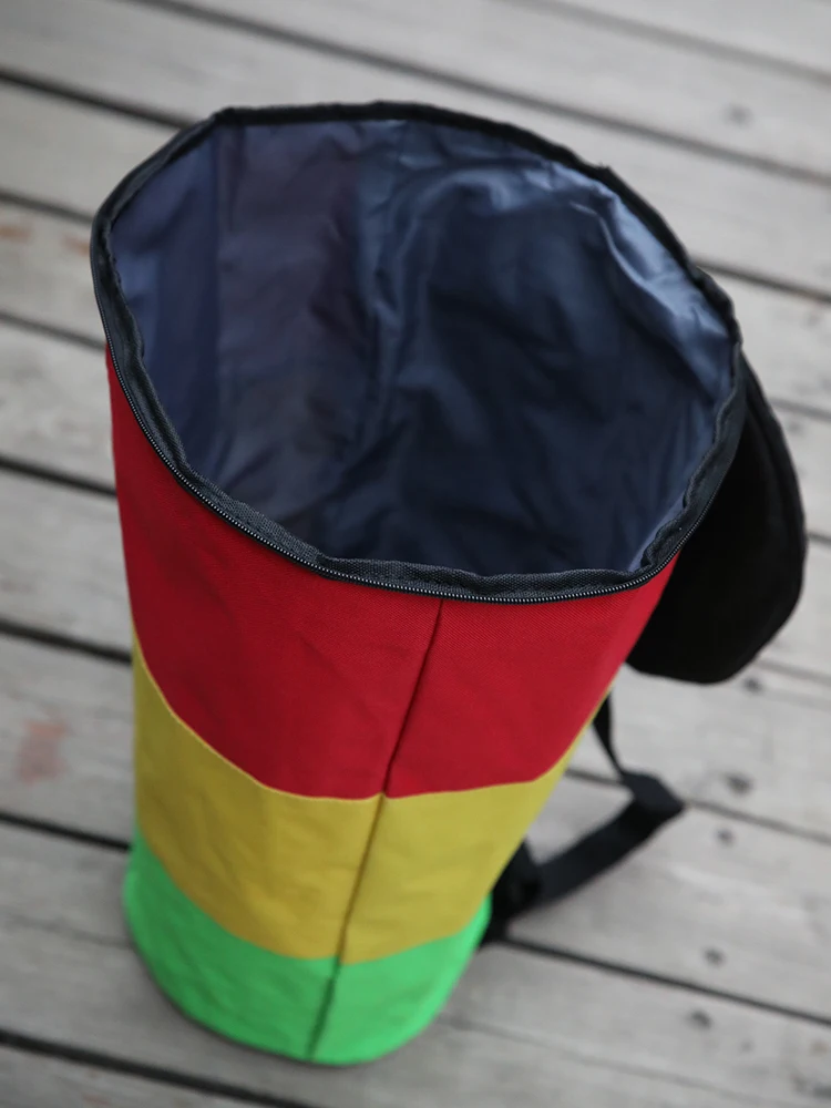African Drum Waterproof Djembe Shoulder Blue Duffle Travel Backpack Carry Case Storage Instrument Bag Musical