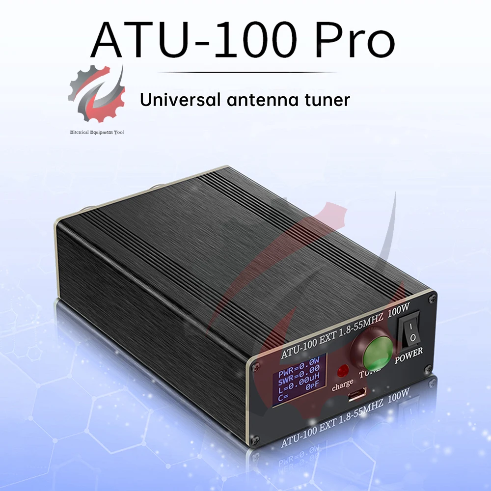 Strumenti Elettrici Mini Sintonizzatore d'Antenna Automatico per Apparecchiature Radio 1.8~55MHz 0.96IN con Alloggiamento ATU‑100 - Image 5