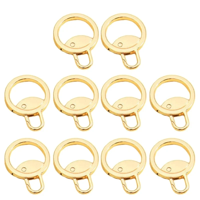 10pcs Metal Zipper Pull Slider Puller Detachable Replacement for Broken Buckle Bag Suitcase Garment Head Repair Tools