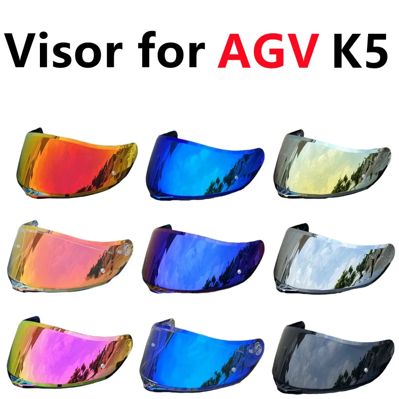 K5 Visiera Per Agv K3Sv K1 K5S Casco Shield Anti-Uv Visera Casco Moto Full Face Visiere Casque Moto Parasole Ad Alta Resistenza
