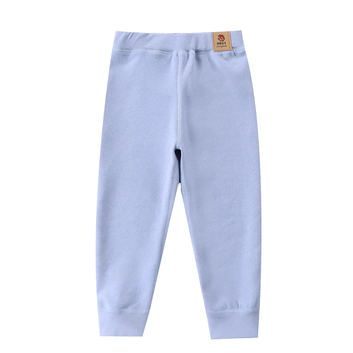 Children Girl Winter Plus Velvet Slim Fit Leggings For Boys Solid Color Simple Fleece Base Pants Kids Skin-Friendly Render Pant