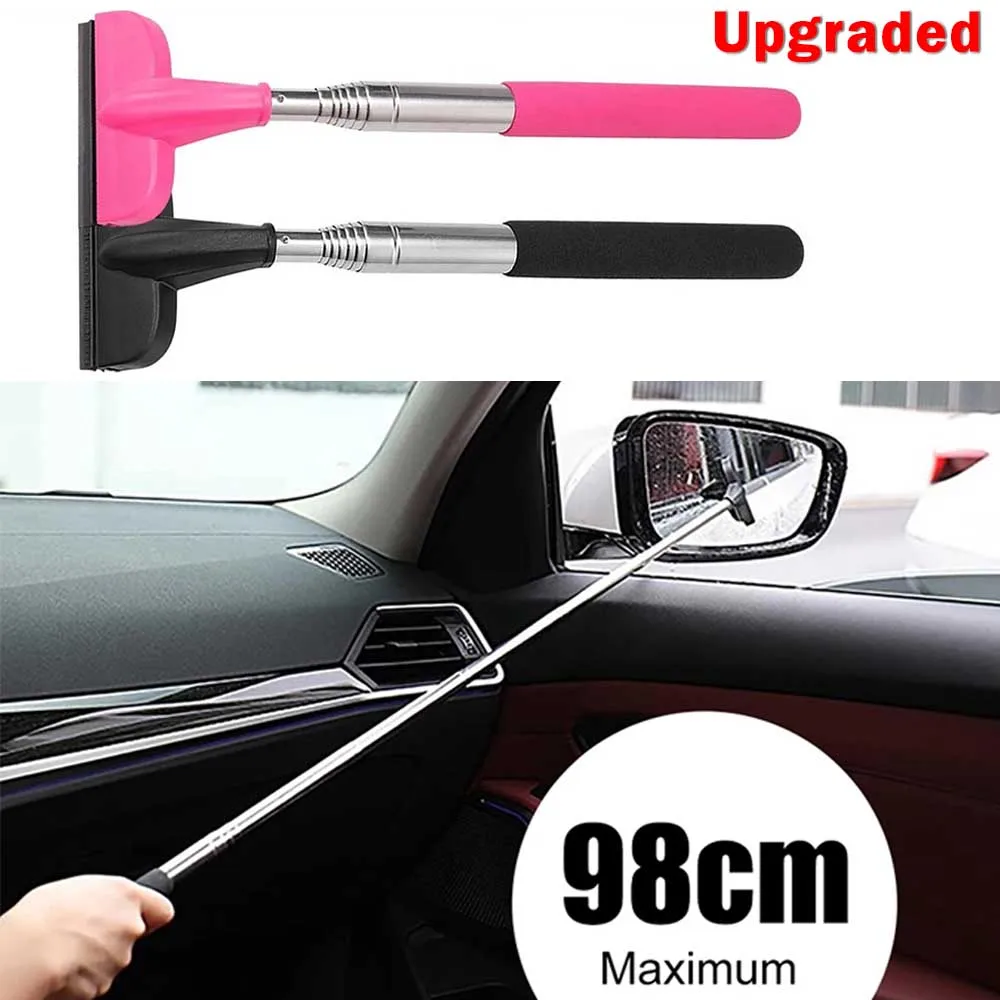 Car Rearview Mirror Wiper Retractable Auto Door Glass Squeegee Portable for  Auto