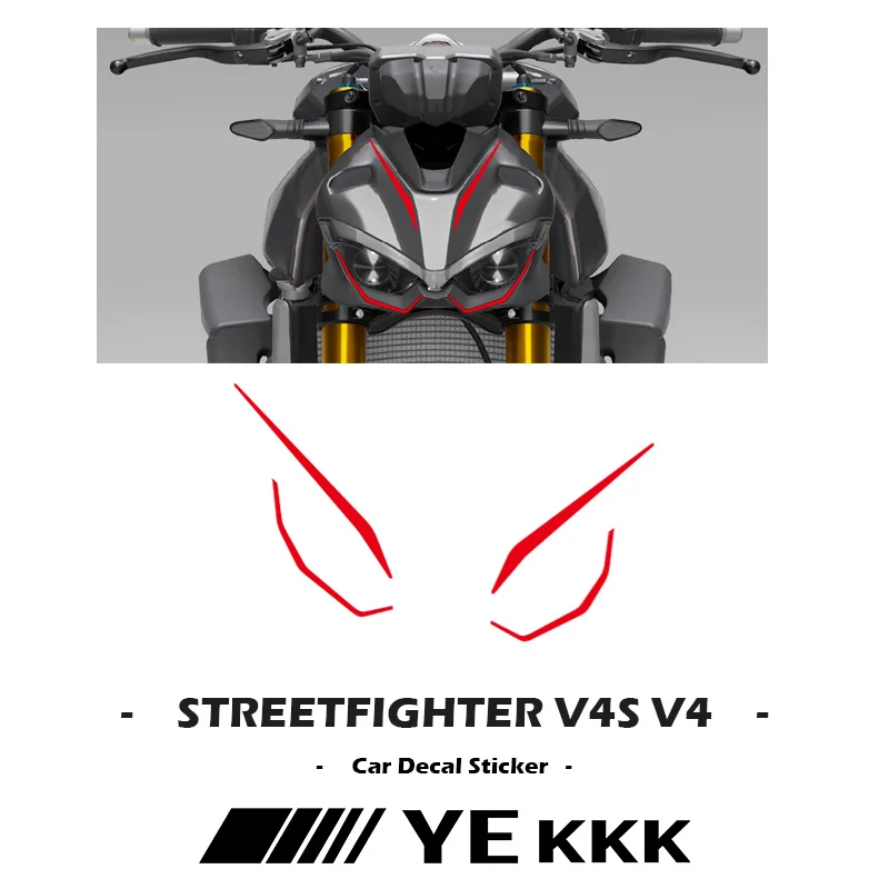 Per Ducati Streetfighter V4 V4S Sp2 V2 Adesivo Per Carenatura A Conchiglia Anteriore Linea Di Decalcomanie Scava Fuori Linee Personalizzate Streetfigh