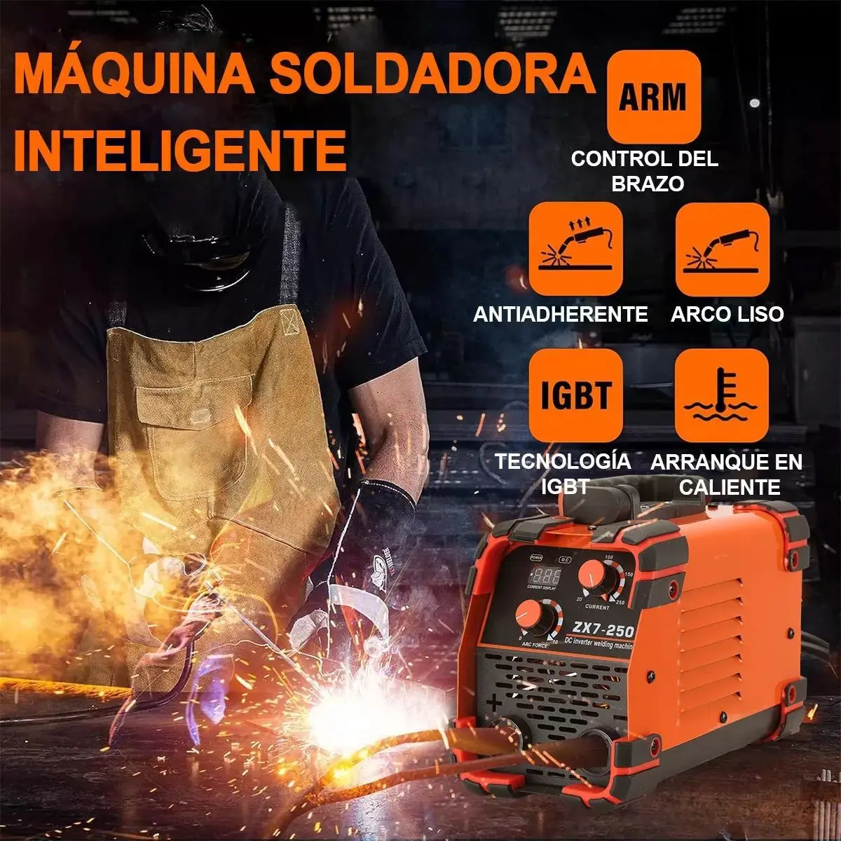 New ZX7-250 Welding Machine LED Digital Display 220V 110V ARC MMA LIFT TIG MINI IGBT Inverter DC Protable Welder EU Plug/US Plug