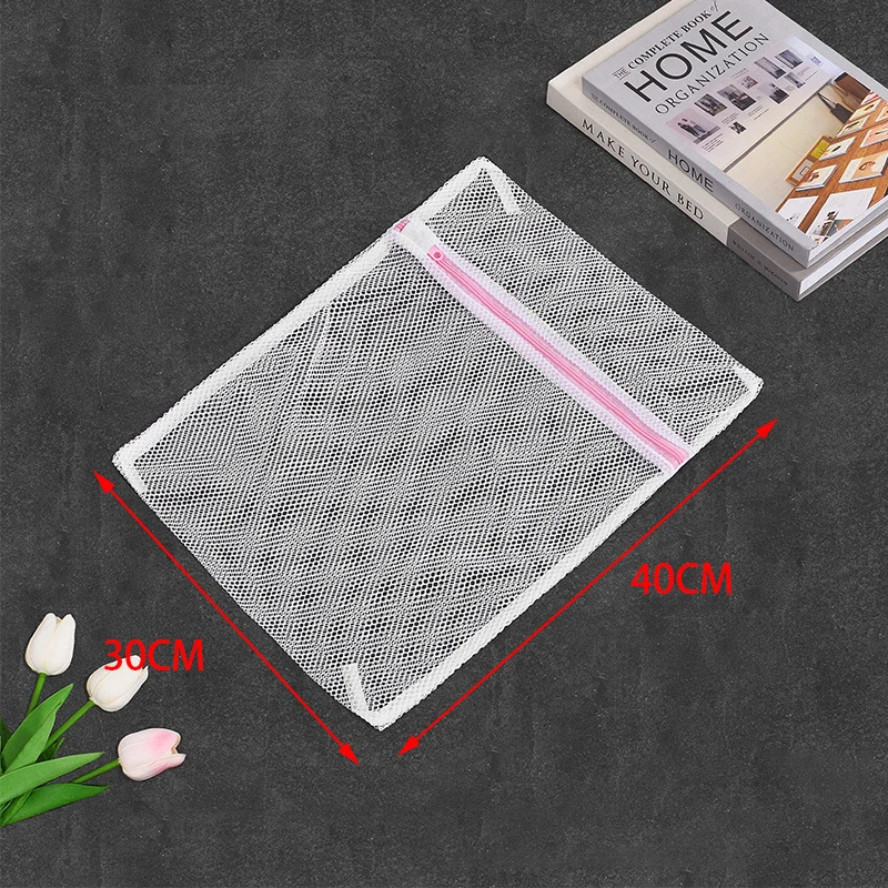 Transparente Wäschetasche mit Reißverschluss, feinmaschig, wiederverwendbar, robust, zum Schutz der Waschmaschine