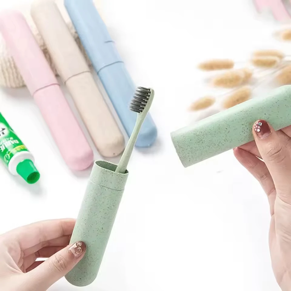 Portable Travel Toothbrush Holder - Plastic Toothbrush Container