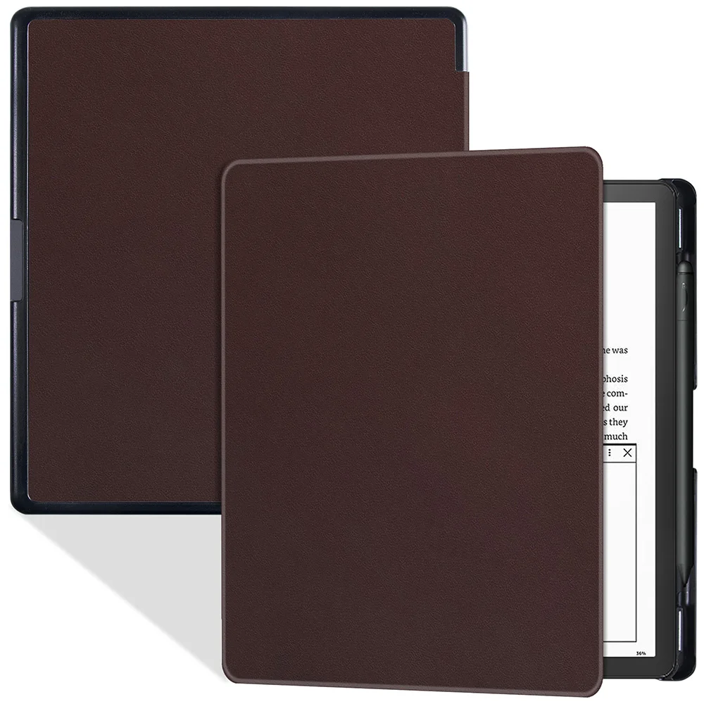 Fino para Kindle Scribe Capa de Couro pu Premium com Suporte de Caneta Sono e Despertar Automáticos 102 in 2023 Case