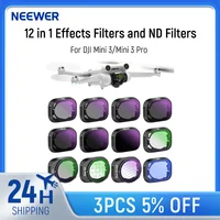 NEEWER Limited Variable ND Filter Kit For DJI Mini 3/Mini 3 Pro 4 pcs ND2-ND32/ND64-ND512 CPL/UV Lens Filte HD Optical Glass 1