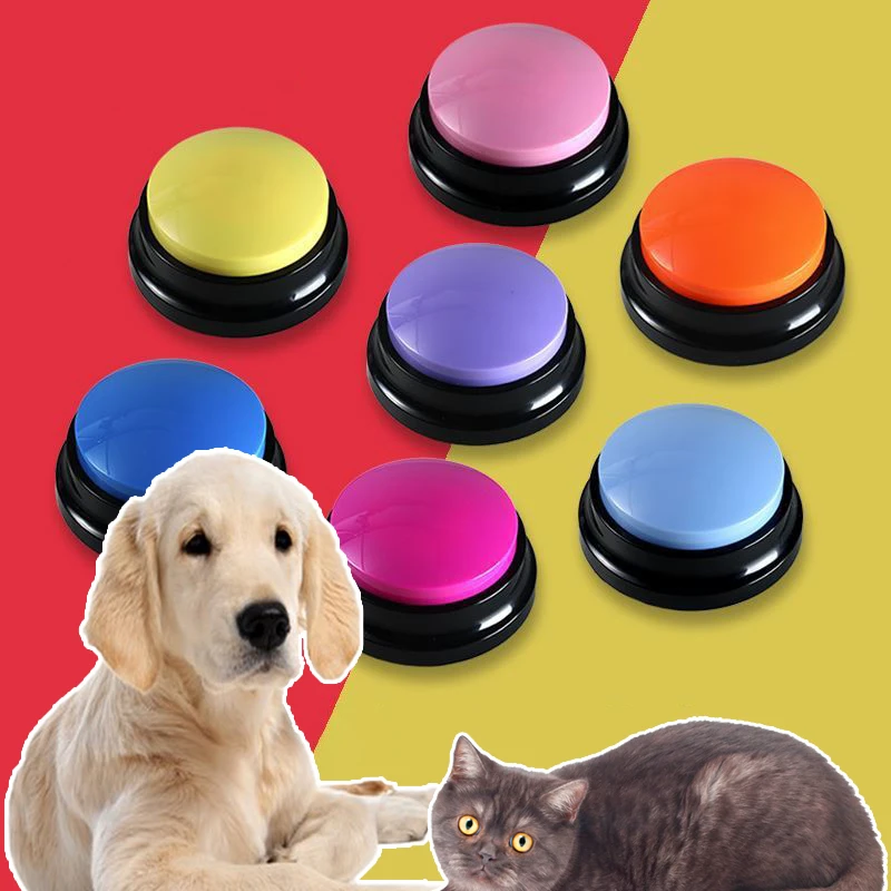 Pet Sound Box Recordable Talking Button Cat Voice Recorder Talking Toy