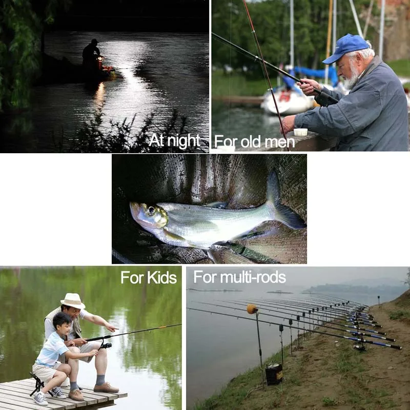 High-Sensitivity LED Fishing Bite Alarm with Sound Alert