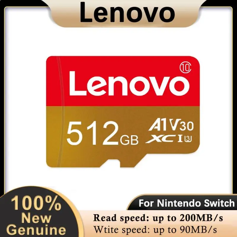 Scheda Di Memoria Flash Lenovo 128Gb Class10 Ad Alta Velocità 16Gb Micro Tf/Sd Card Ssd A2 Sd Memory Card 2Tb Fotocamera/Tablet/Dash Cam/Ps4