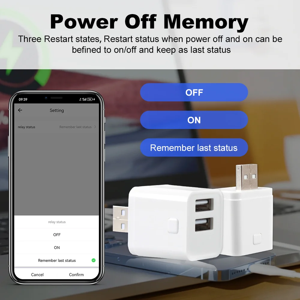 Tuya Smart USB Micro Adapter WiFi/Zigbee 5V WiFi Mini USB 1/2/3 Power Adapter APP Timing Control Works With Alexa Google Home