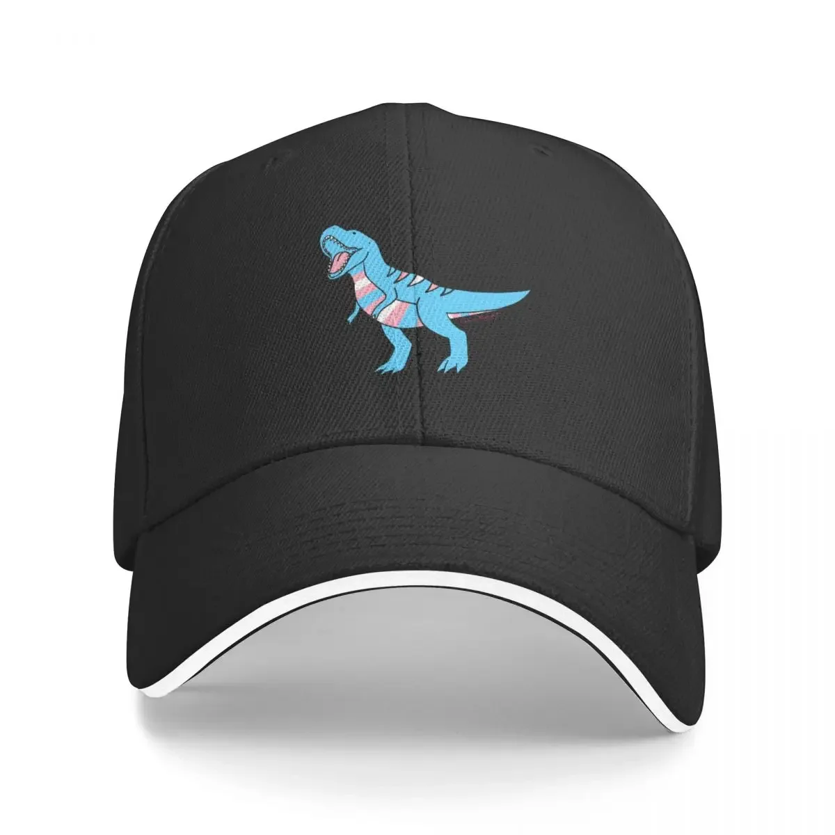 

Transgender Pride Trex (blue) Baseball Cap Fluffy Hat Trucker Cap dad hat Men's Women's